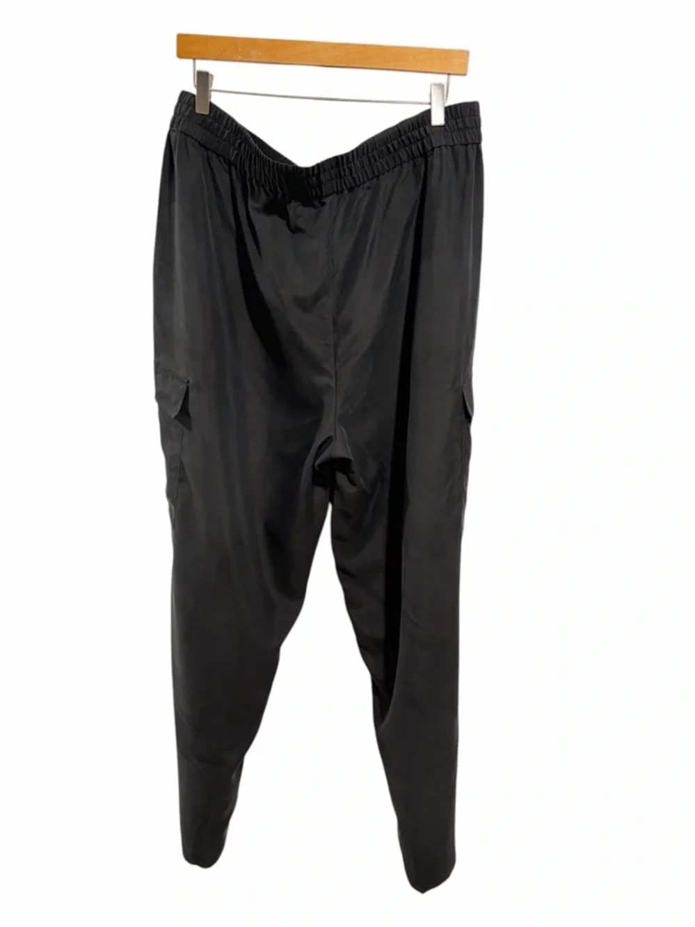 NWT Eileen Fisher Washed Silk Cargo Pants size XL